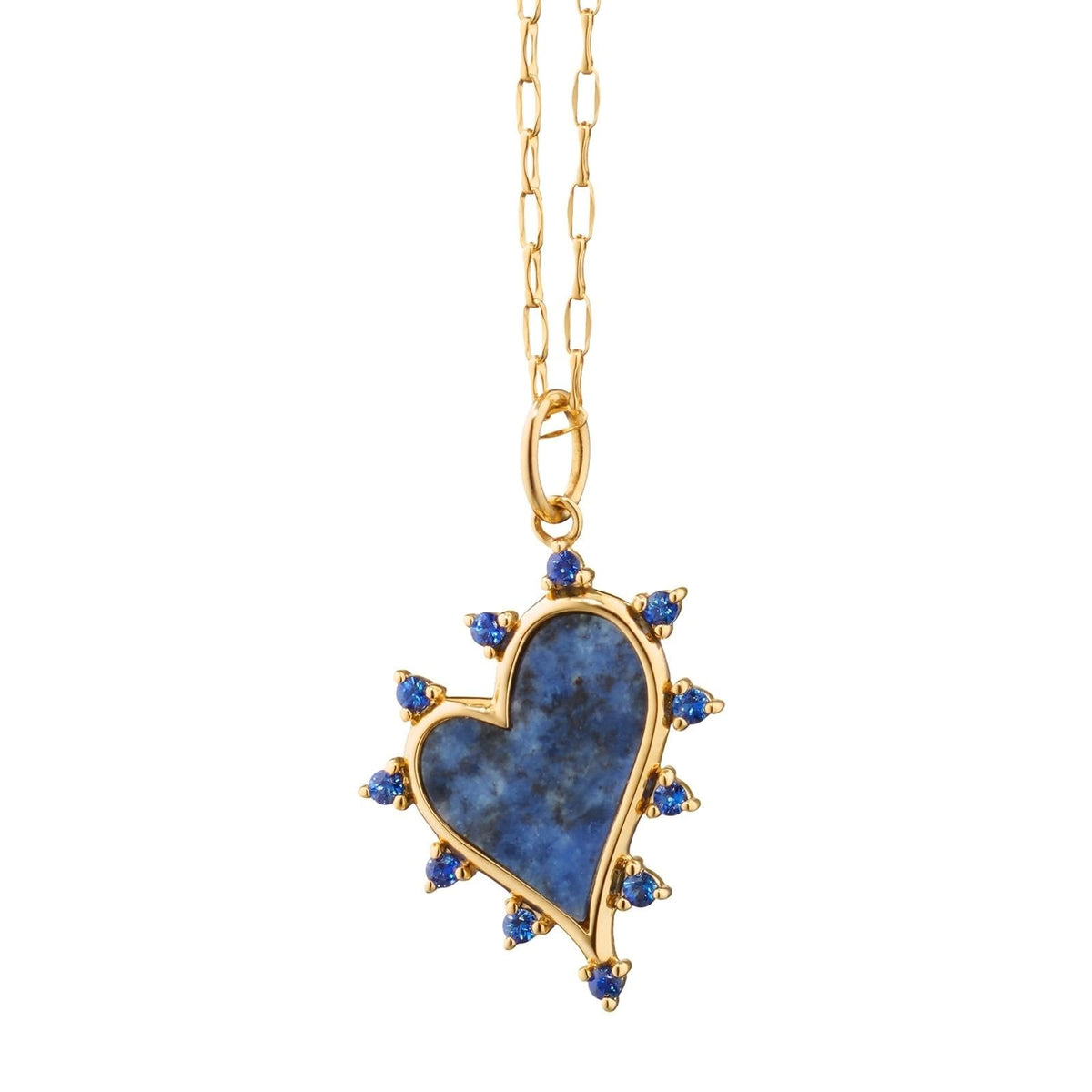 MONICA RICH KOSANN Sodalite Heart Necklace