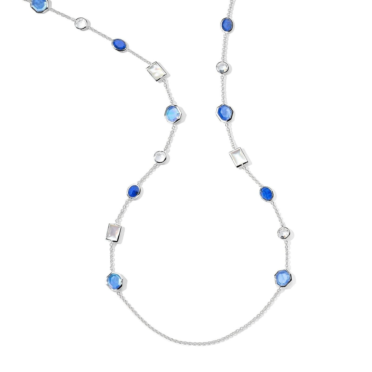 IPPOLITA Rock Candy Mixed-Cut Station Necklace in Corsica