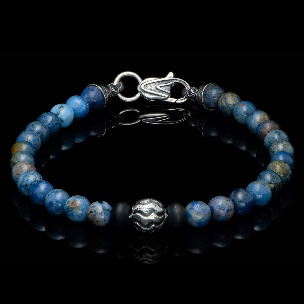 WILLIAM HENRY Brookings Dumortierite Beaded Bracelet