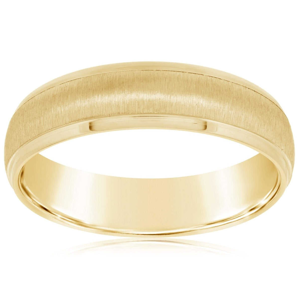 Mixed Finish 5mm Wedding Band