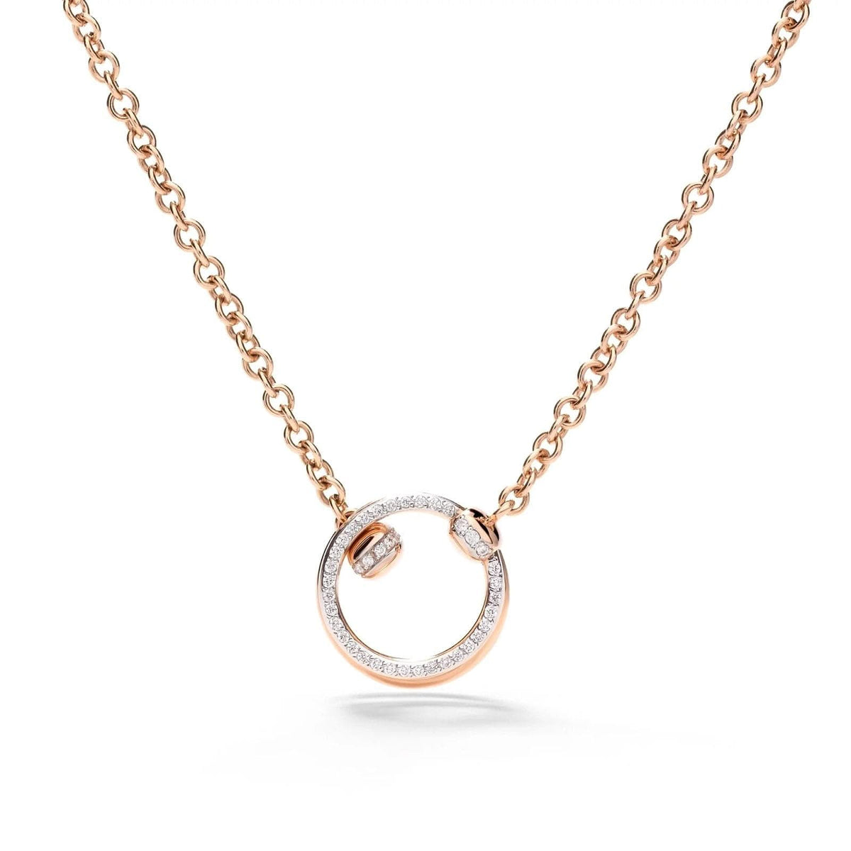 POMELLATO Together Full Pave Diamond Pendant Necklace