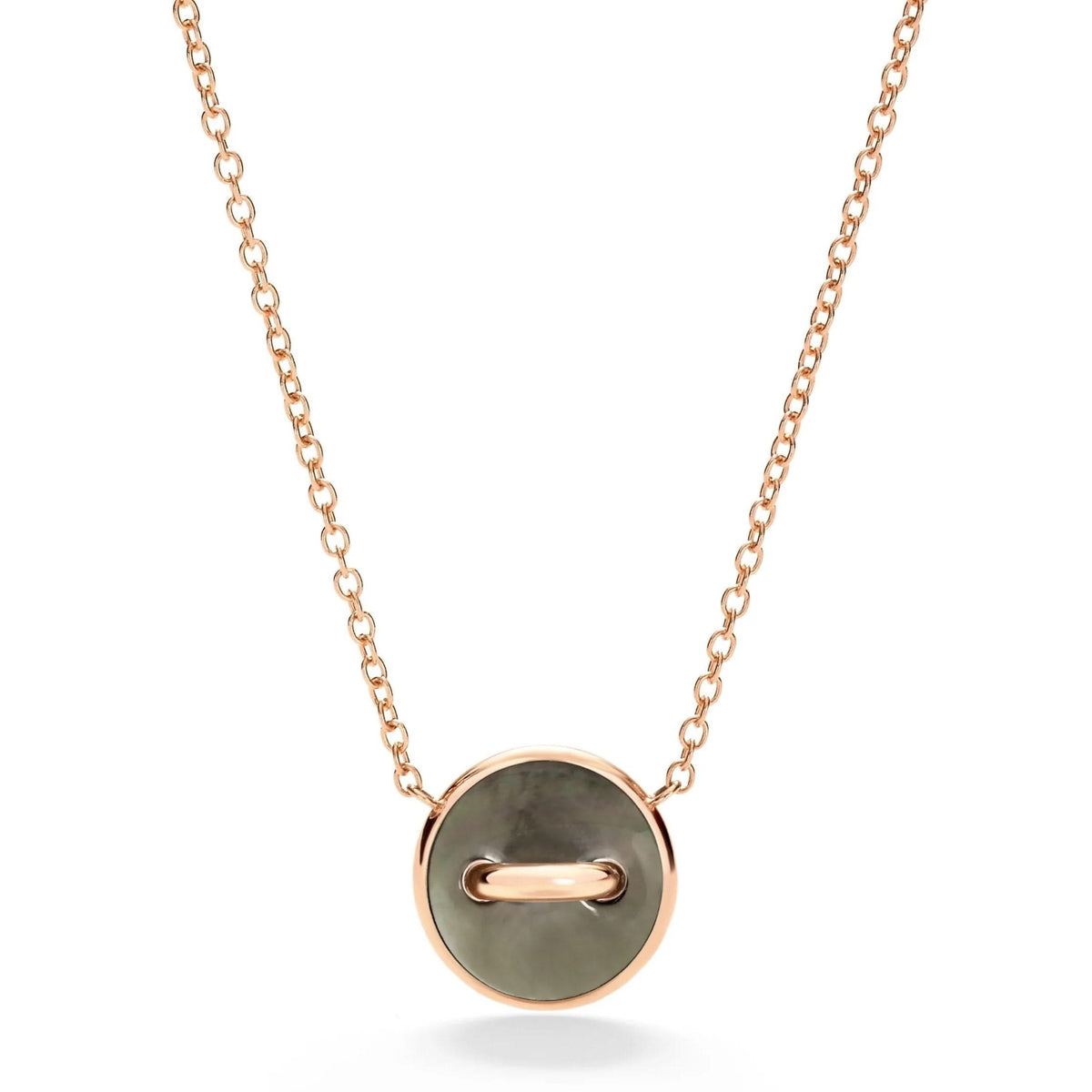 POMELLATO Pom Pom Dot White & Grey Mother of Pearl Pendant