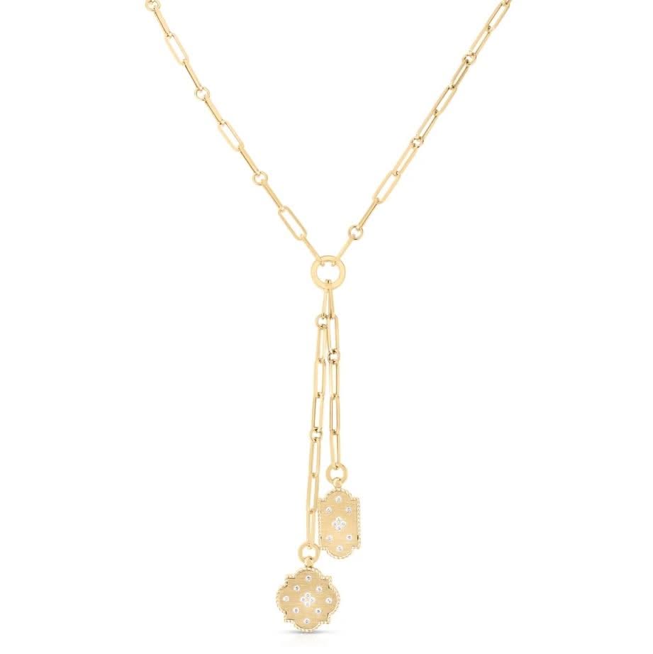 ROBERTO COIN Venetian Princess Double Medallion Necklace