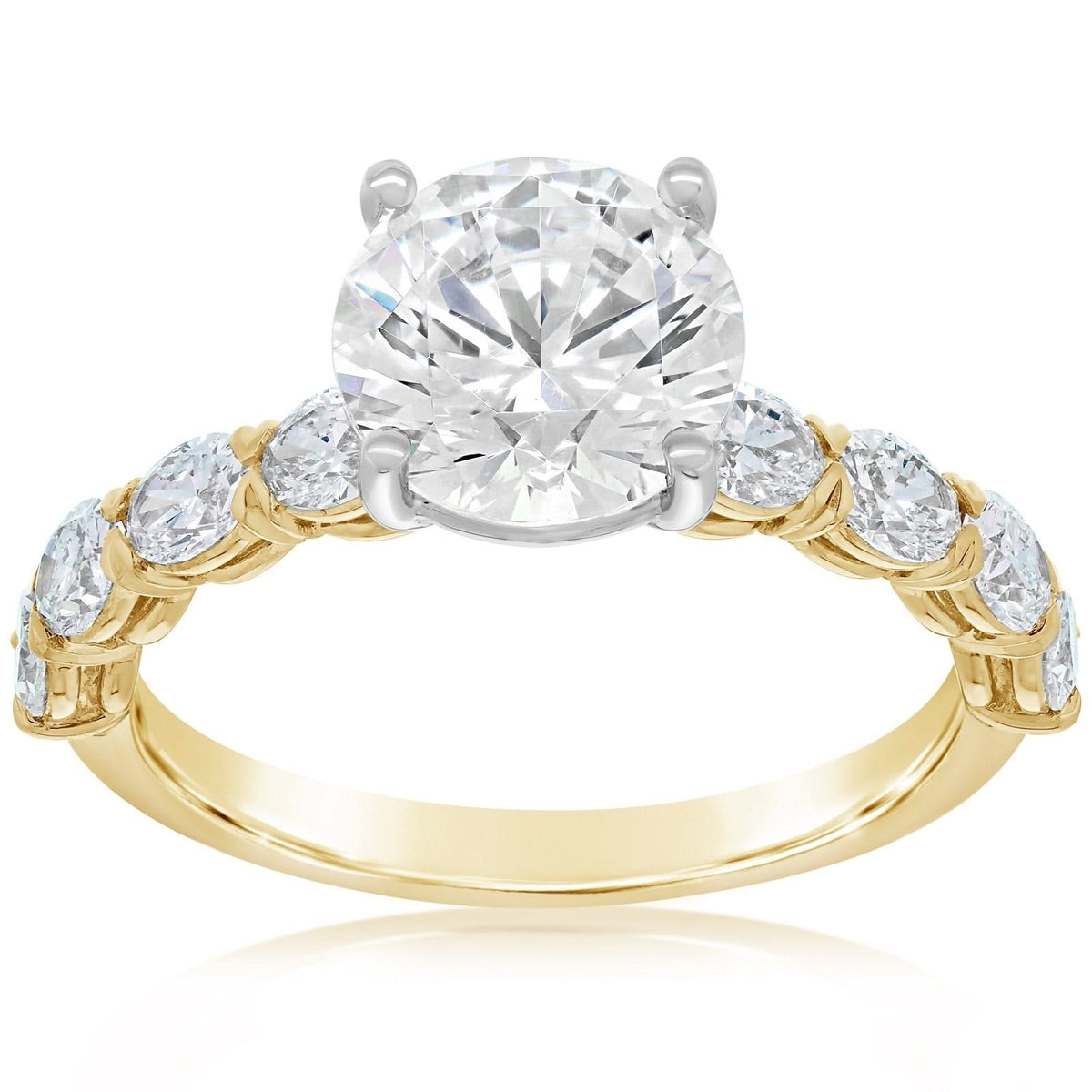 PRECISION SET Grand Aire Petite Diamond Engagement Ring Setting