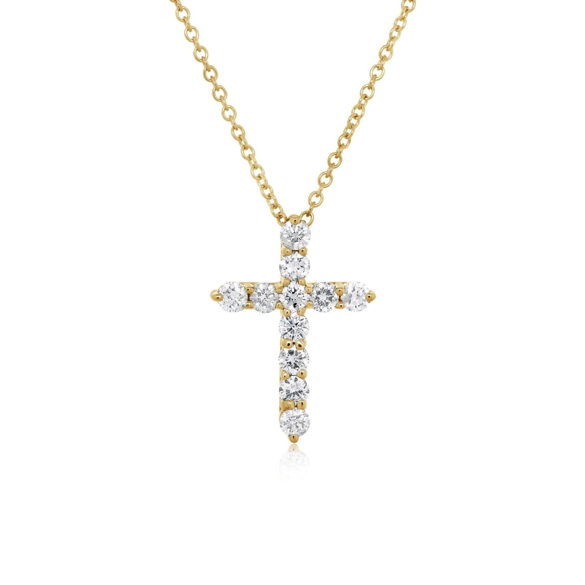1/2 Carat Diamond Cross Pendant