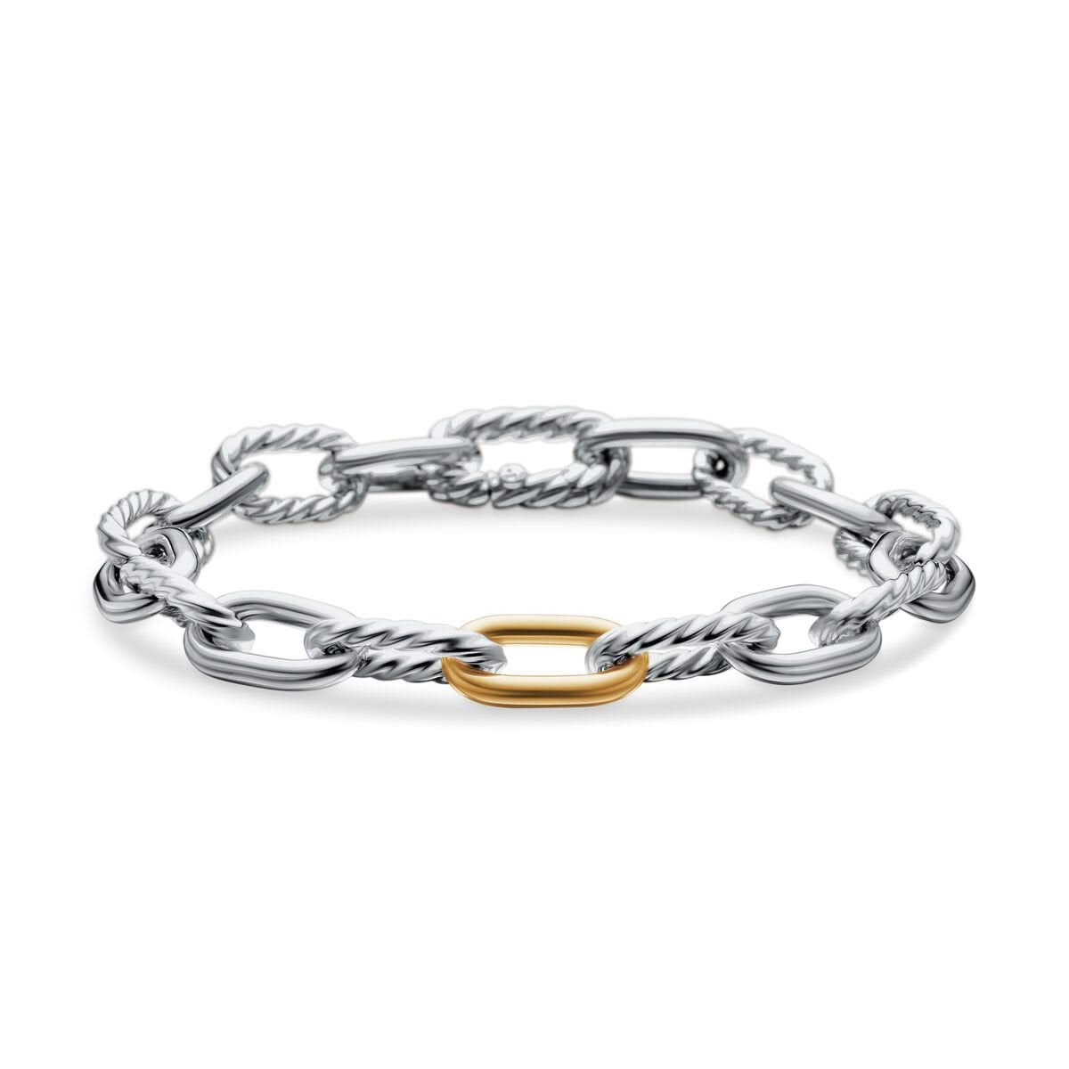 DY Madison® Chain Bracelet with 18K Yellow Gold