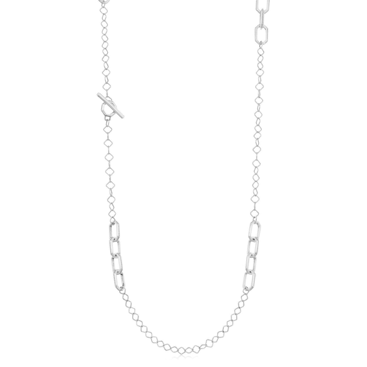 Estate 30" Mixed Link Necklace