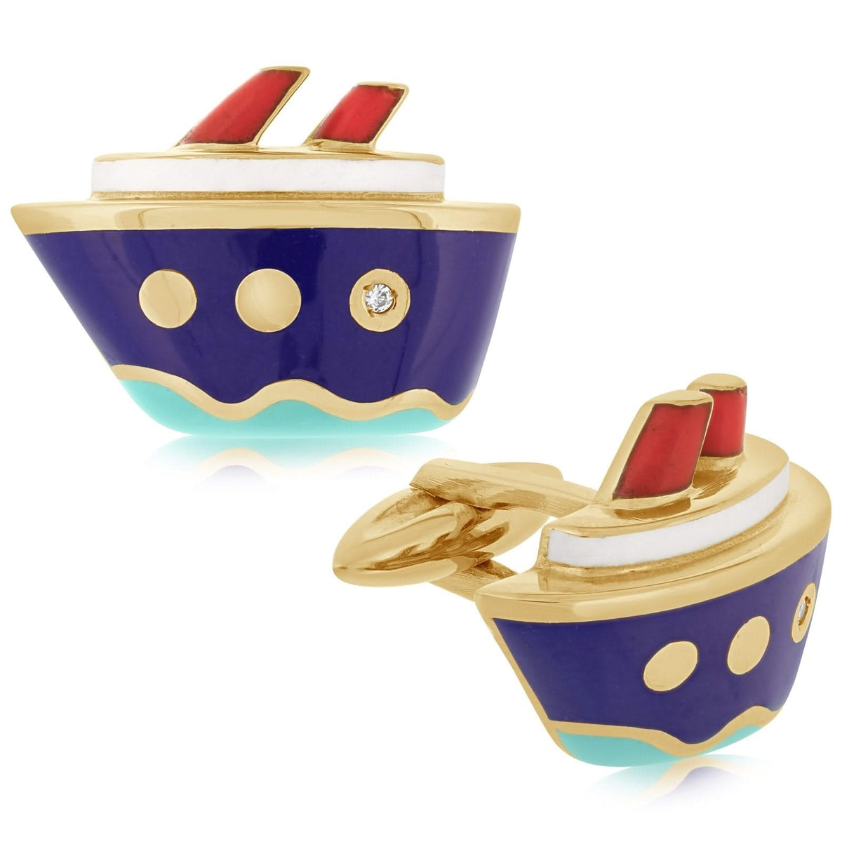 Estate Ship Swivel Cufflinks
