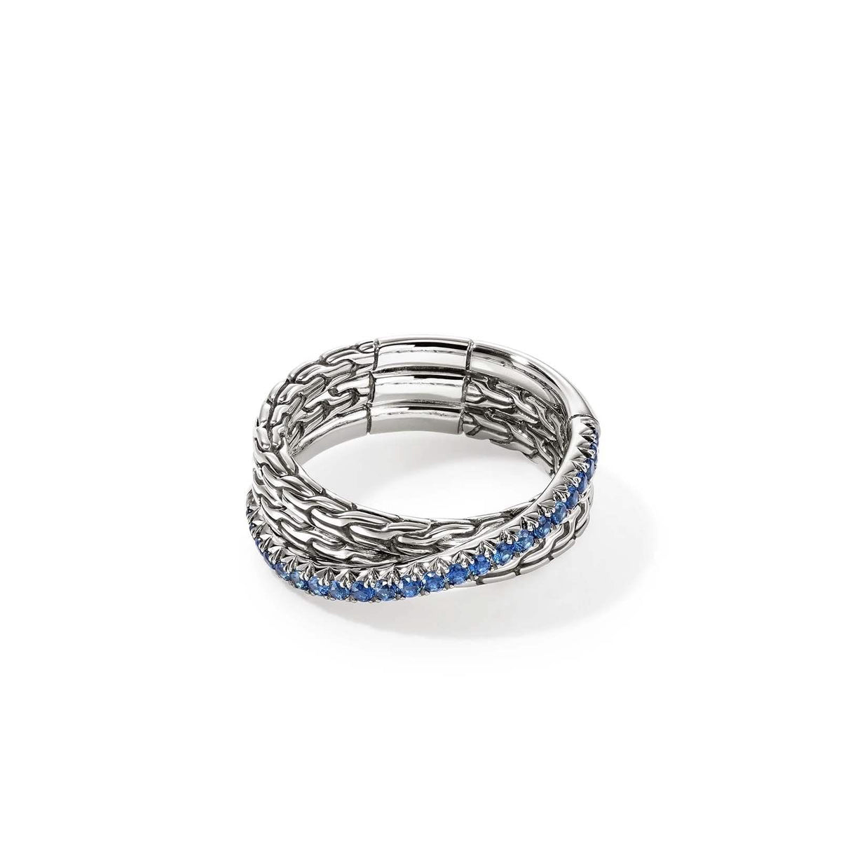JOHN HARDY Essential Blue Sapphire Crossover Ring