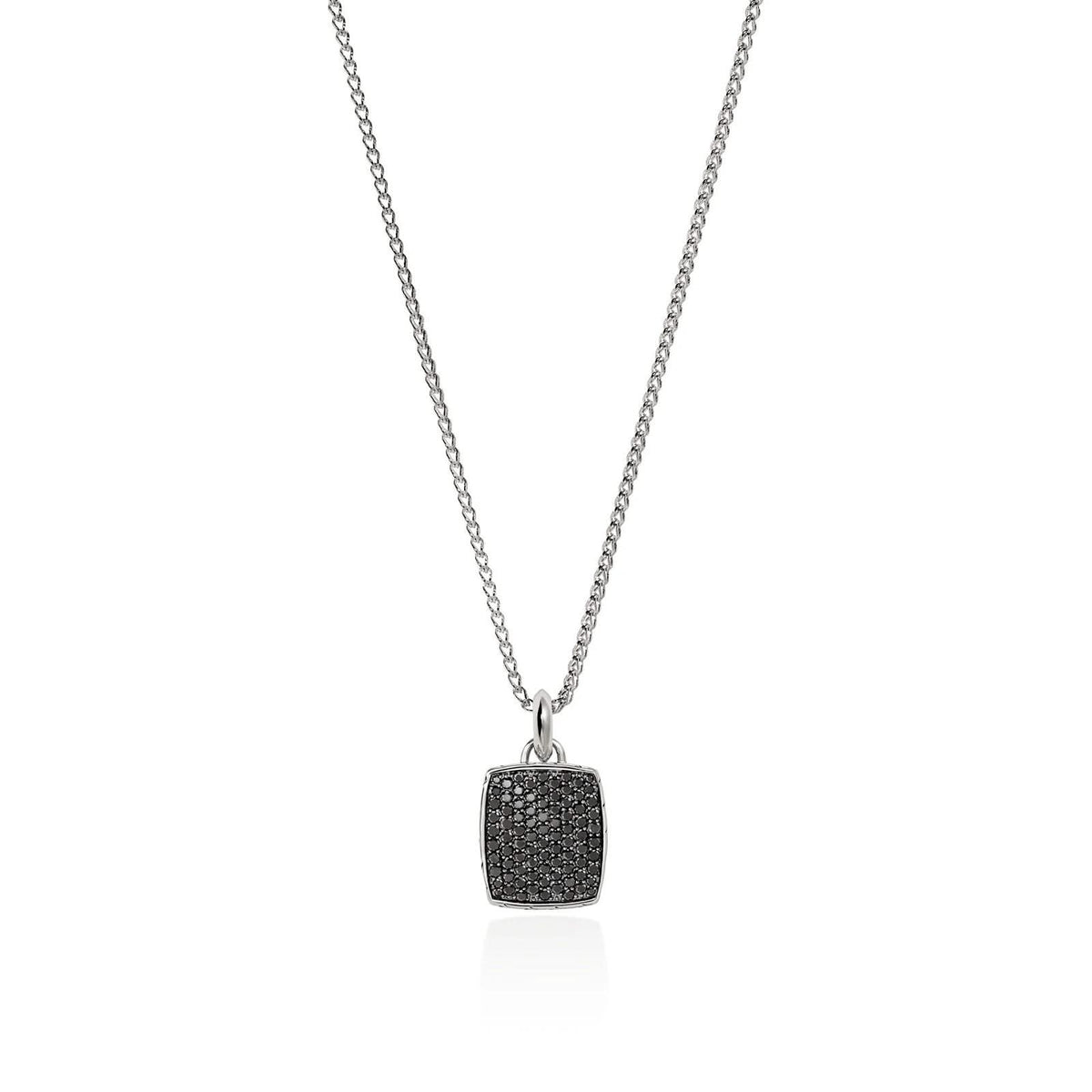JOHN HARDY Black Sapphire ID Tag Necklace
