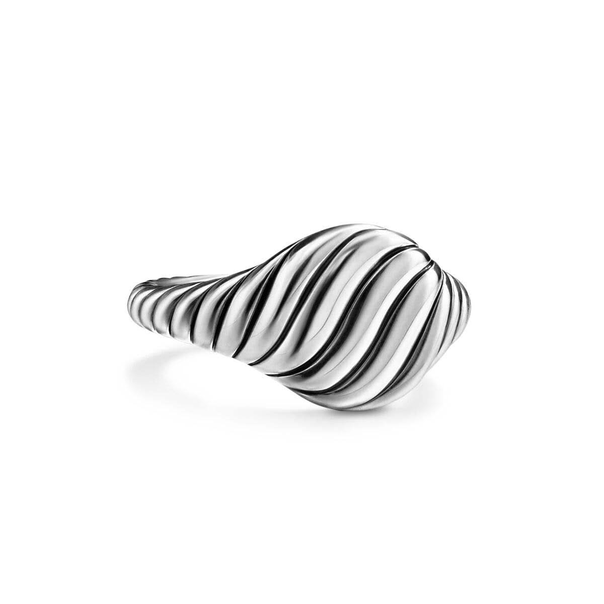 DAVID YURMAN Sculpted Cable Pinky Ring in Sterling Silver, 10mm