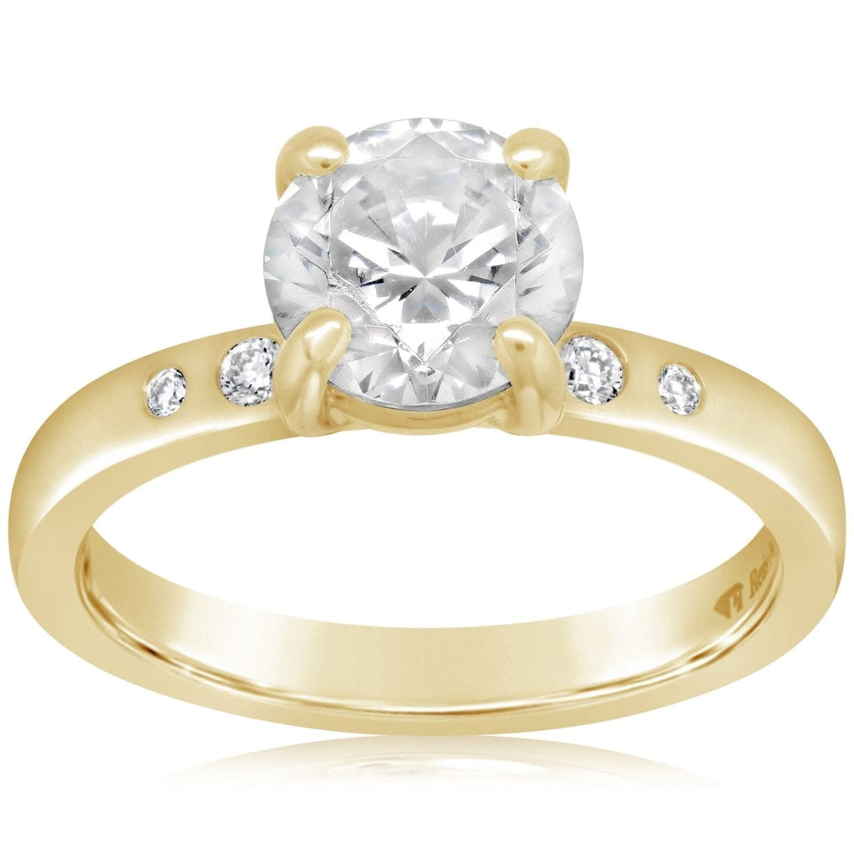 Scattered Diamond Engagement Setting