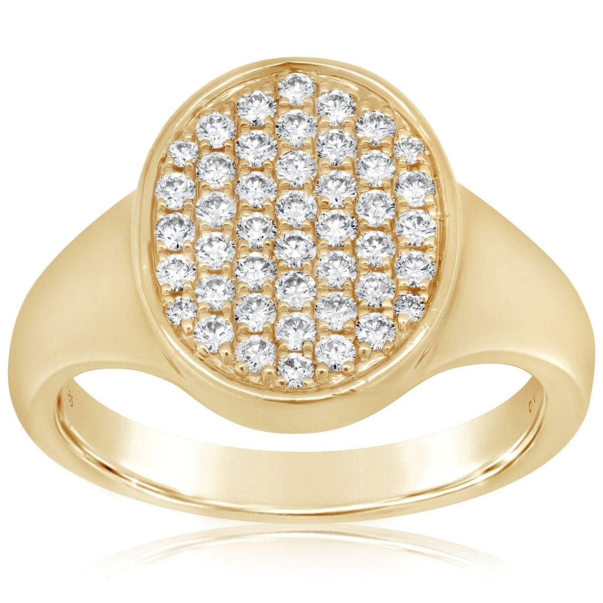 Diamond Pave Signet Ring