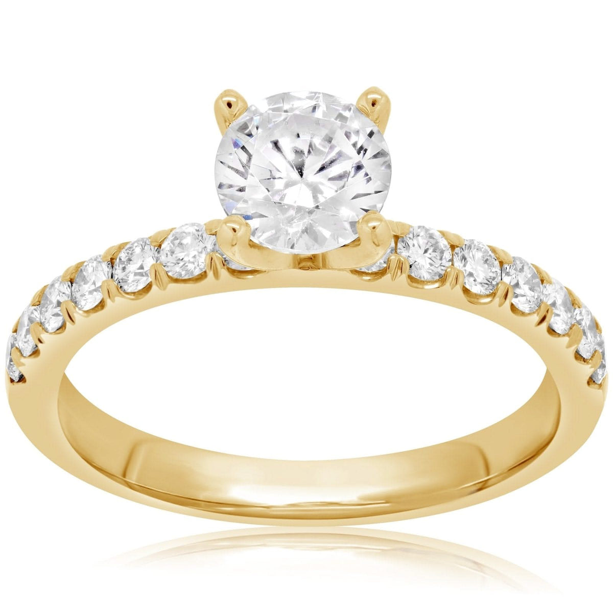 0.75 Carat Round Diamond Engagement Ring Setting