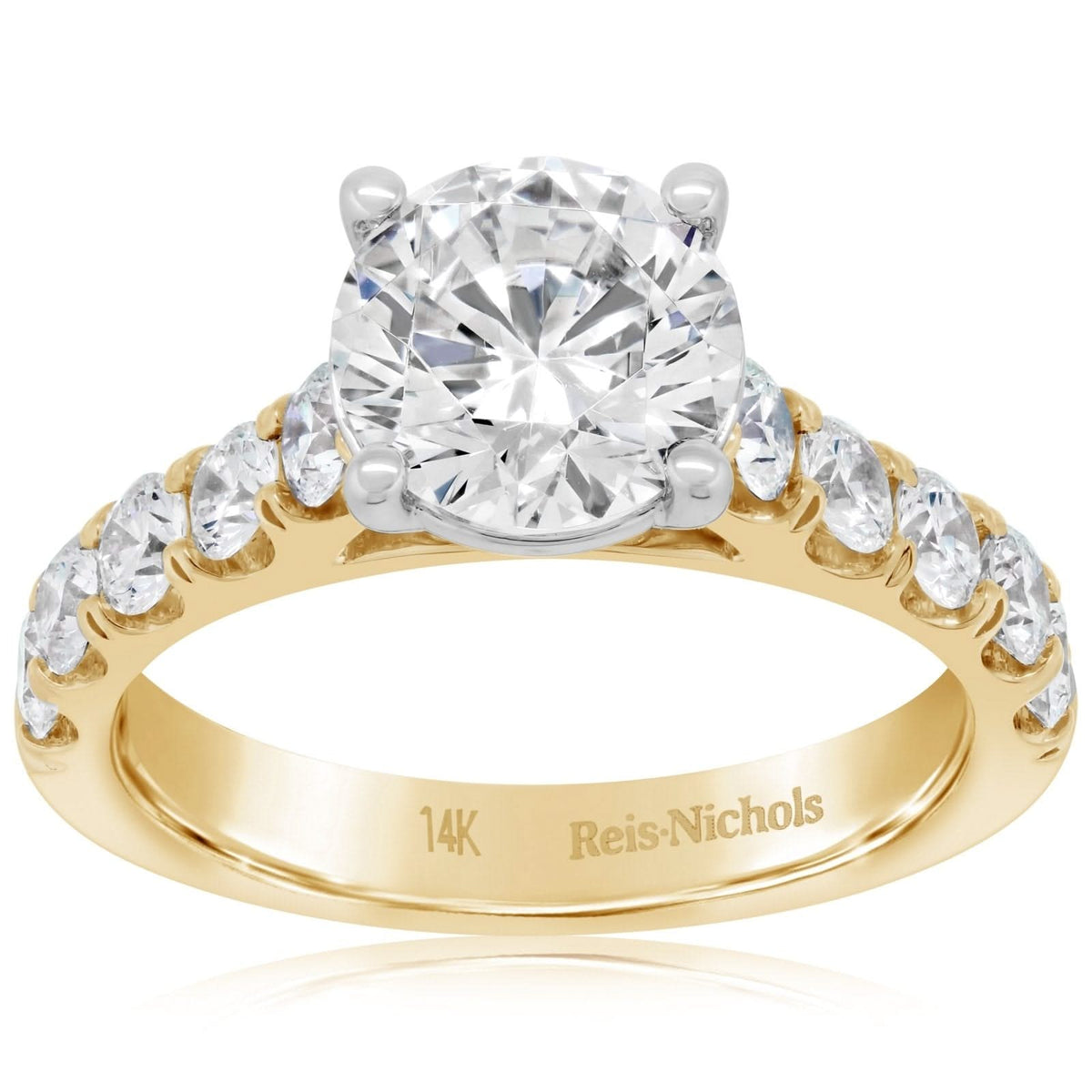 Diamond Engagement Ring Setting for 2.00 Carat Round