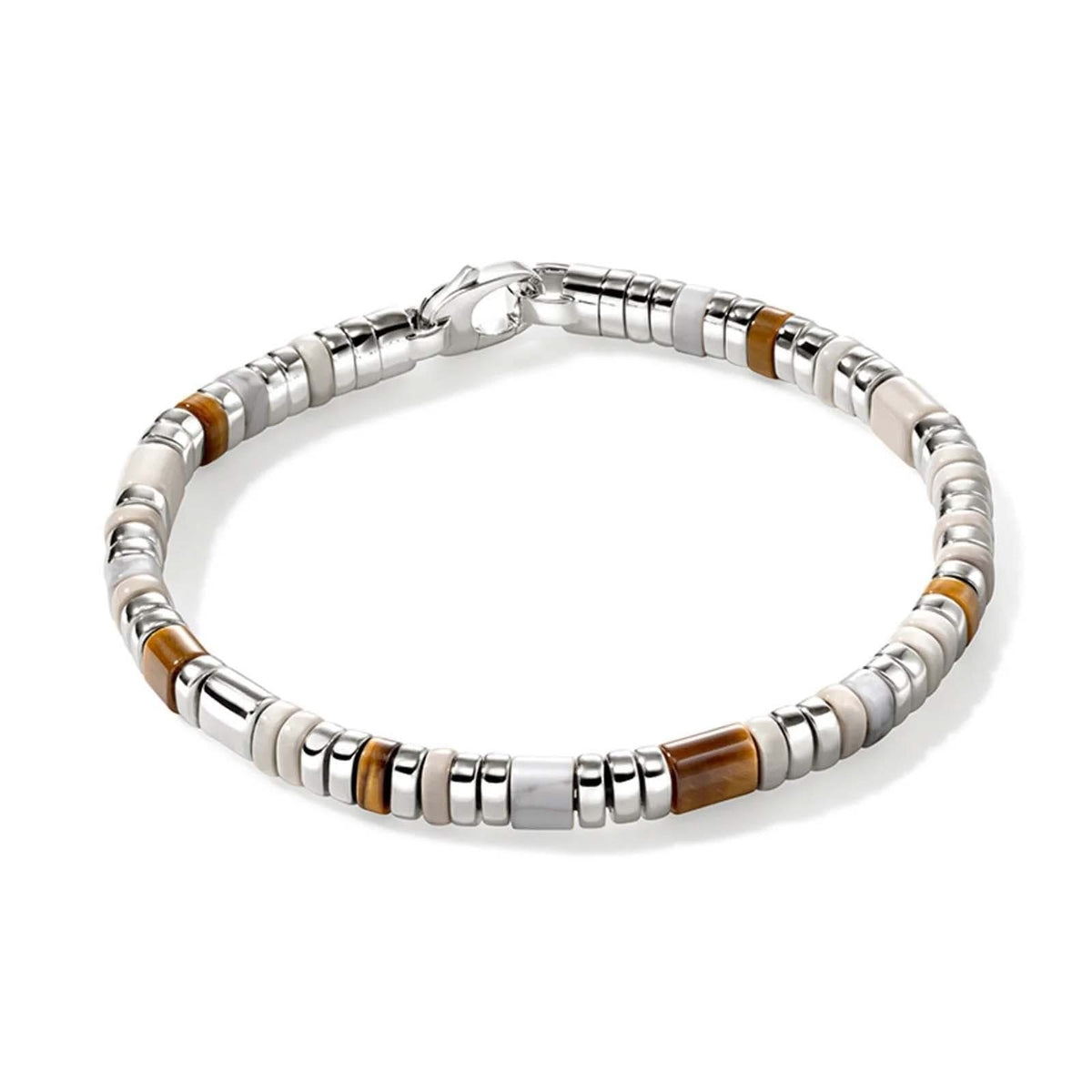 JOHN HARDY Brown & White Slim Colorblock Bracelet
