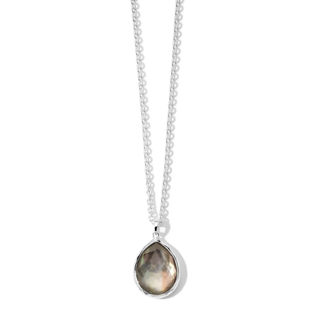 IPPOLITA Rock Candy Mini Teardrop Necklace in Black Shell
