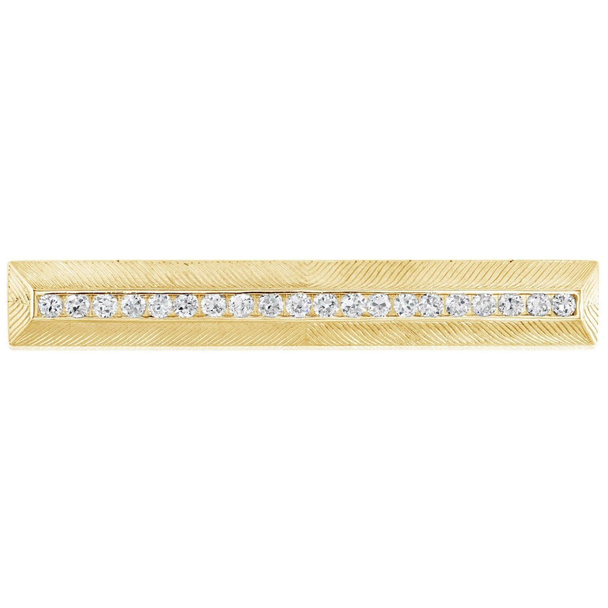 Estate 18k Diamond Brooch