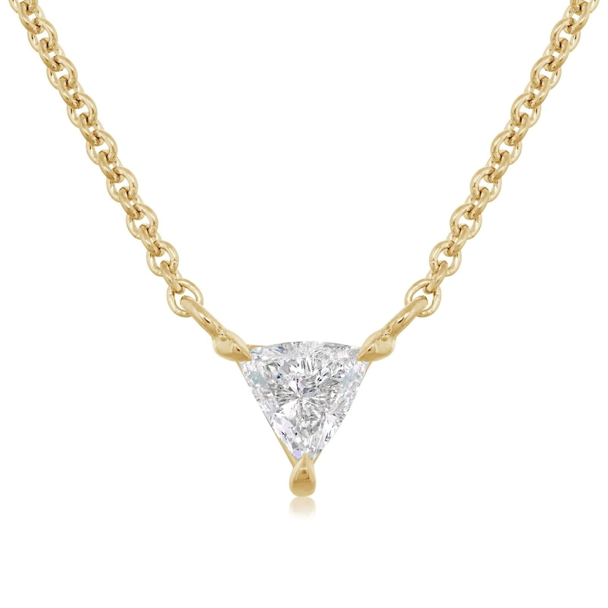 1/4 Carat Diamond Trillion Solitaire Pendant