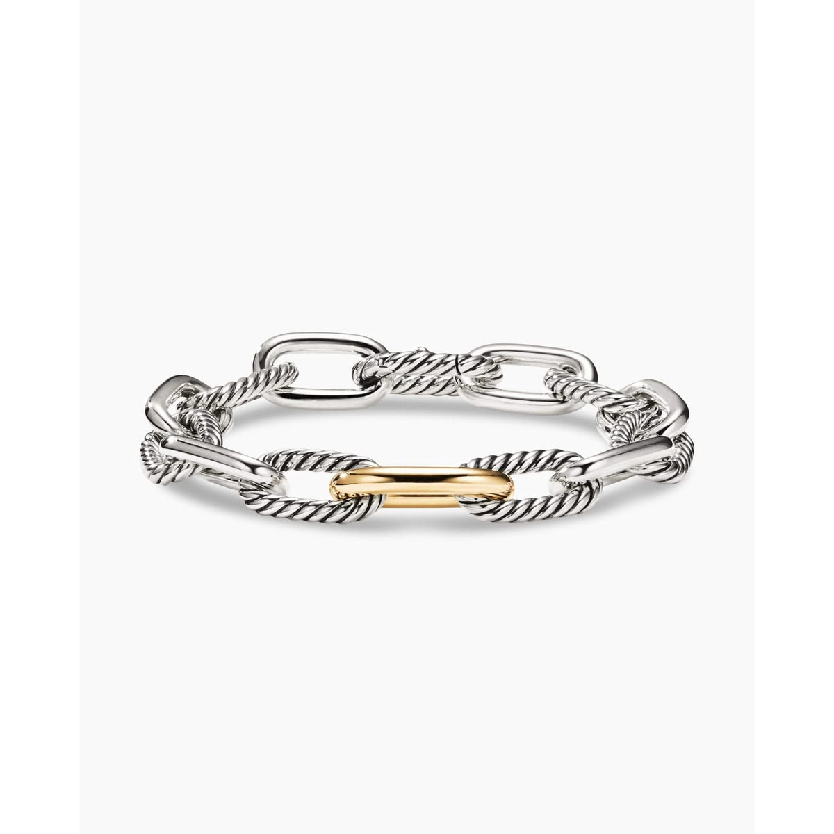 DY Madison Medium Bracelet with 18K Gold, 11mm