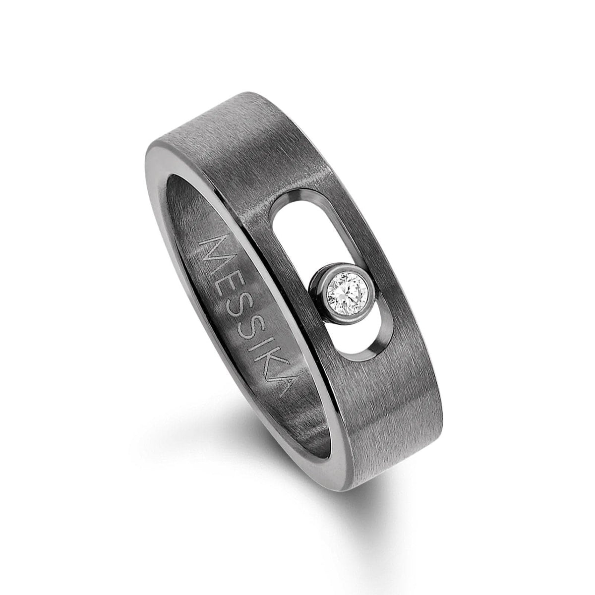 MESSIKA Move Titanium Graphite Diamond Ring