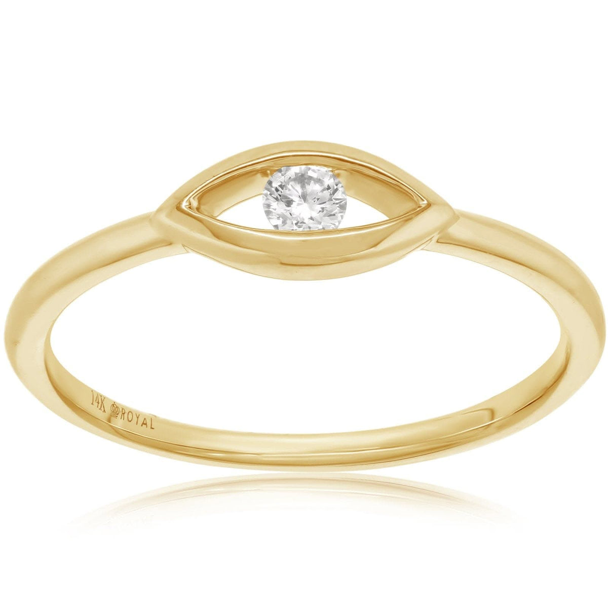 Diamond Evil Eye Ring