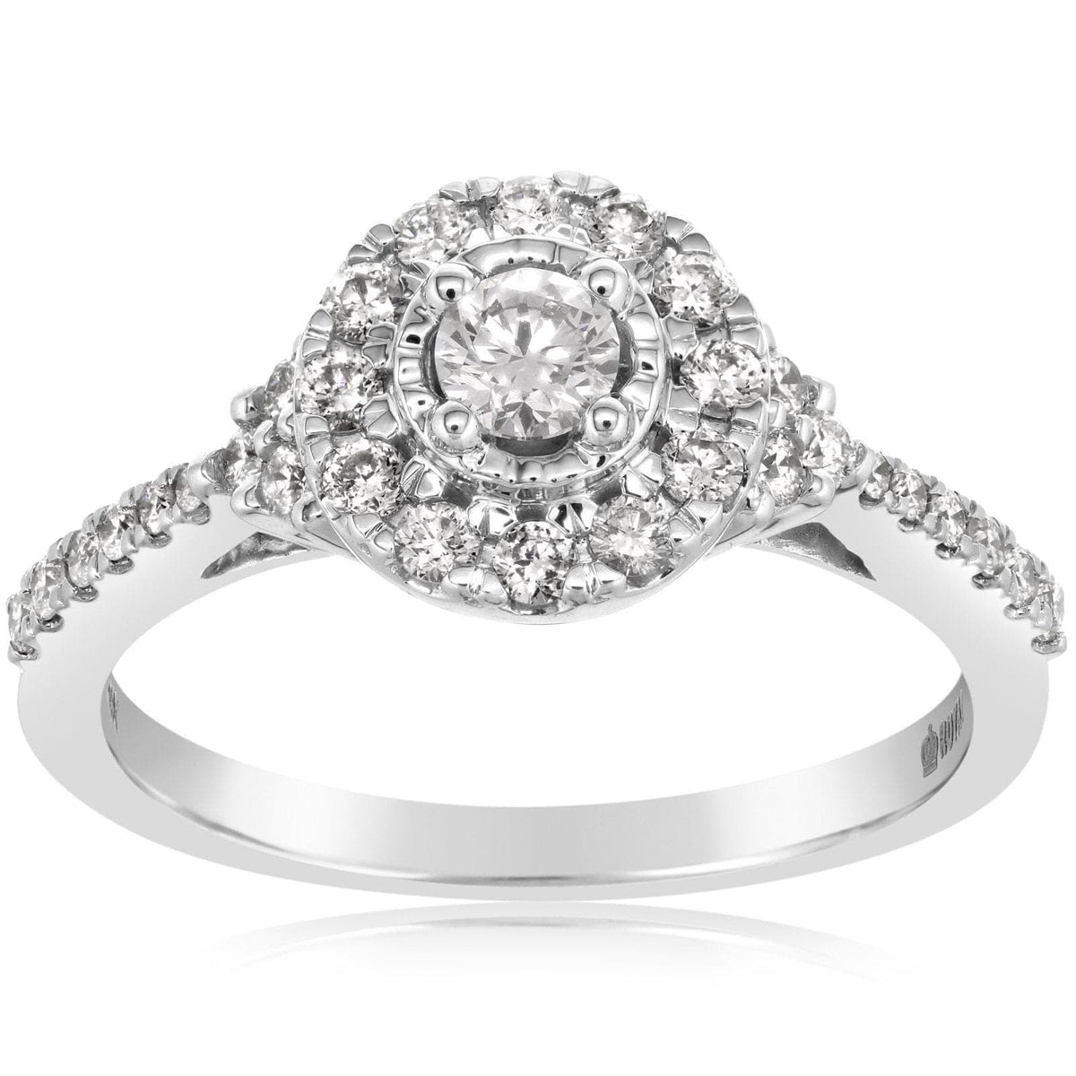 Complete Round Diamond Halo Engagement Ring