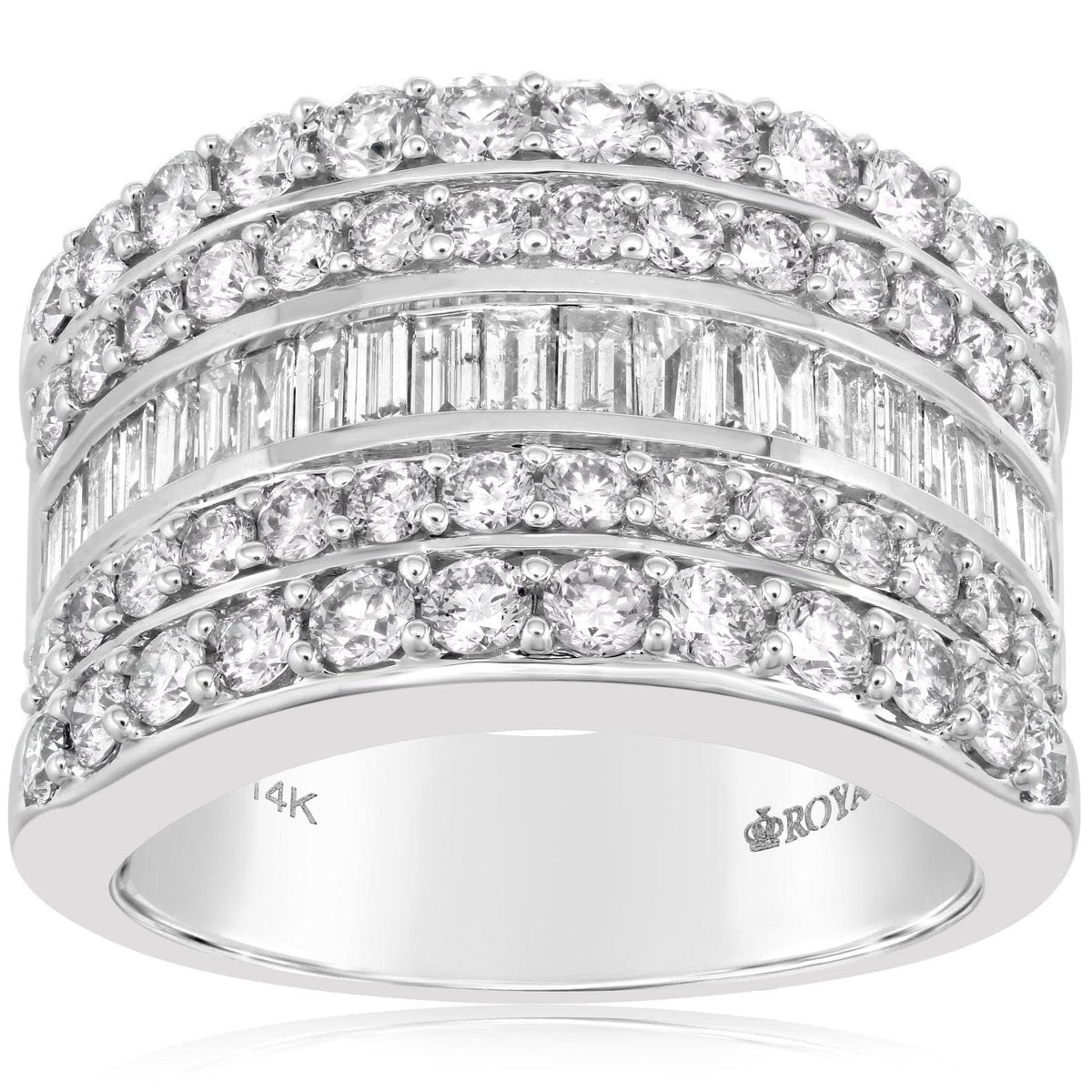 Five Row Diamond Band