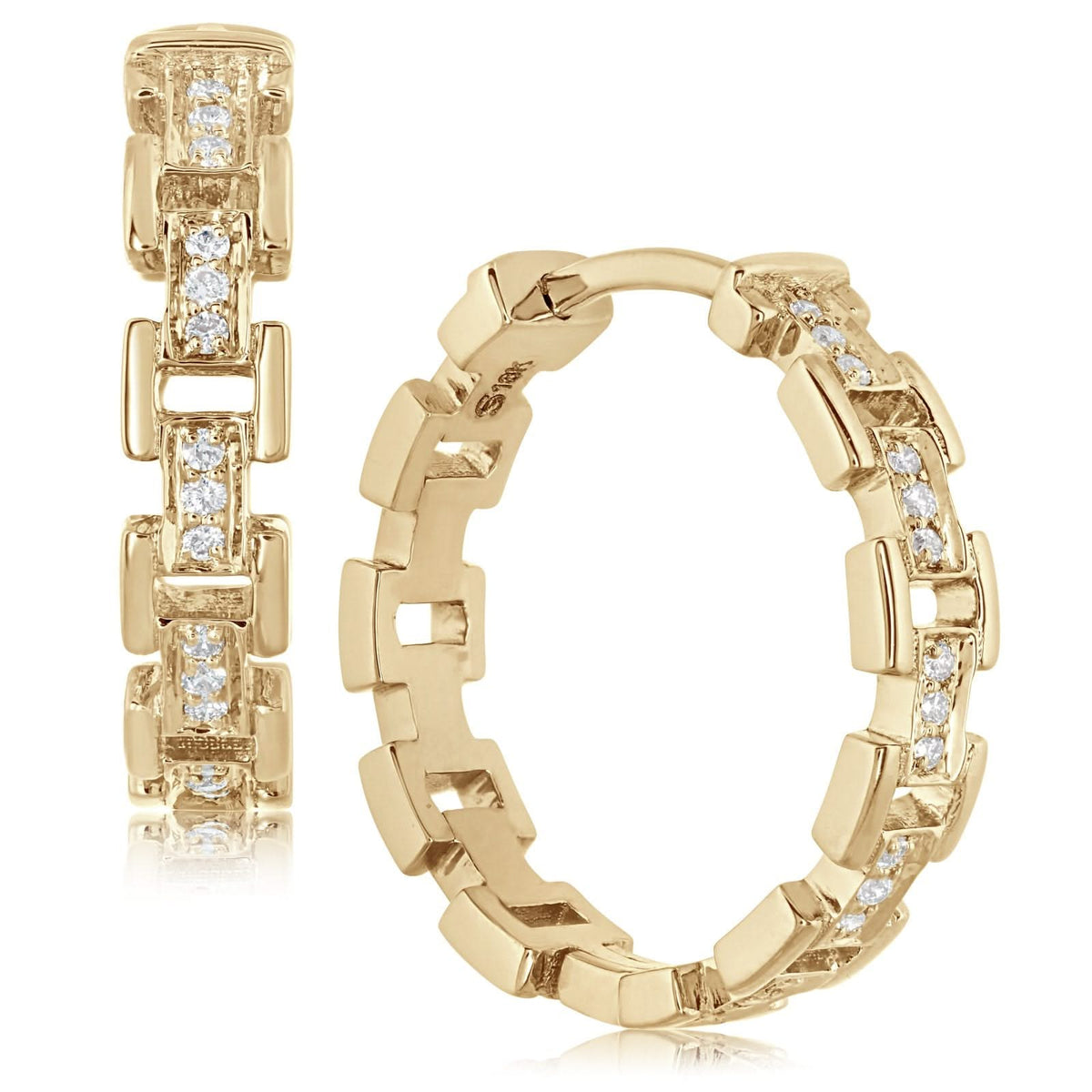 SETHI COUTURE Cesta Diamond Huggies