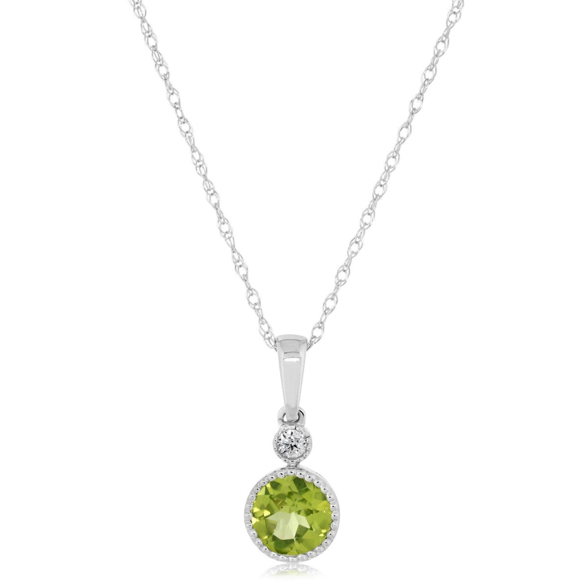 Peridot & Diamond Necklace