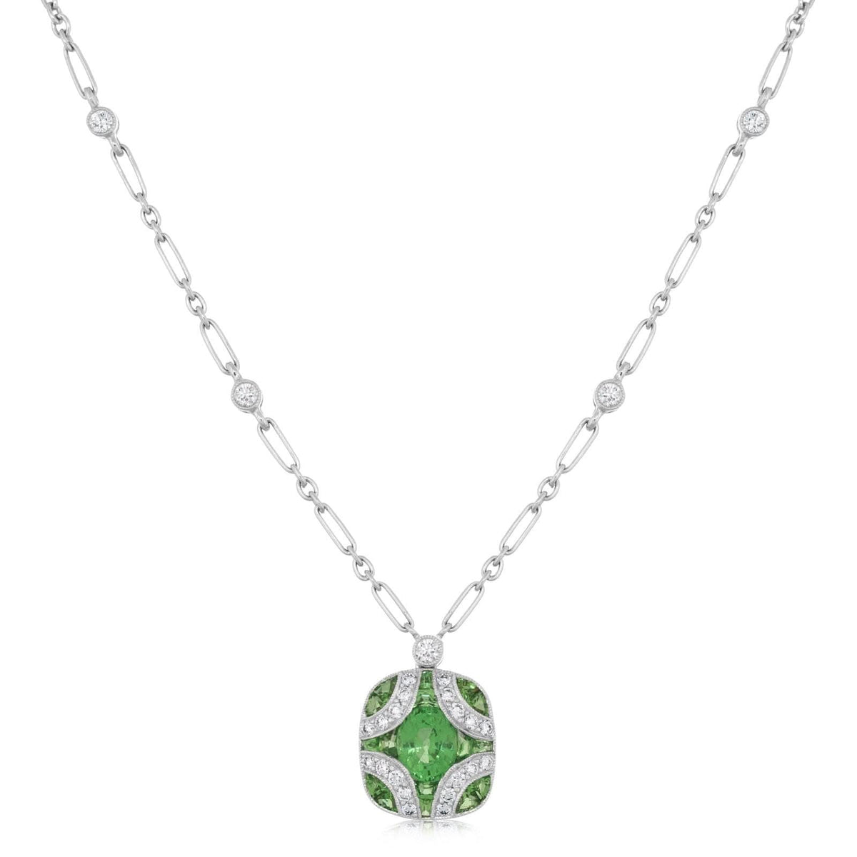 KWIAT Vintage Argyle Tsavorite & Diamond Necklace