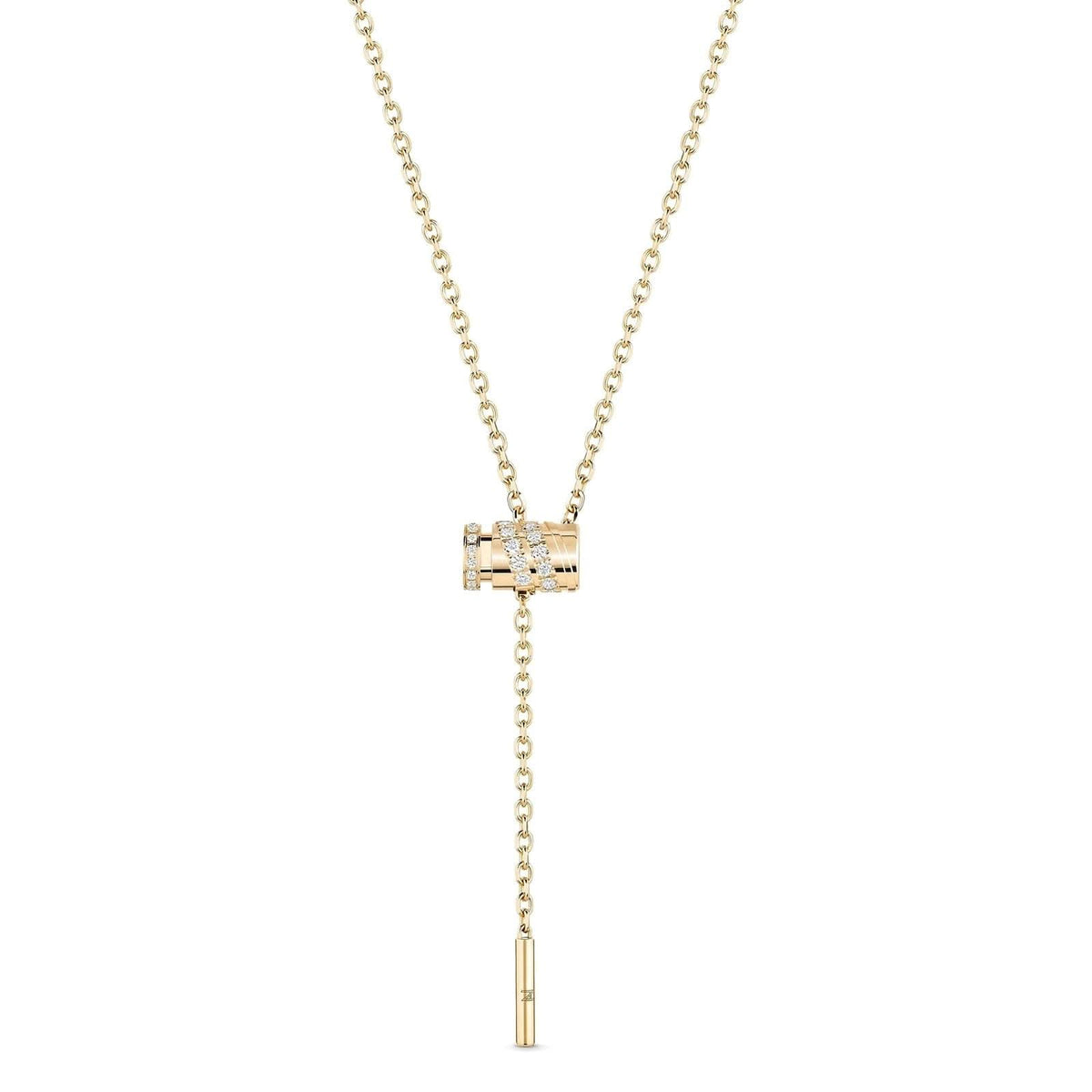 NOUVEL HERITAGE Paved Mini Latch Necklace
