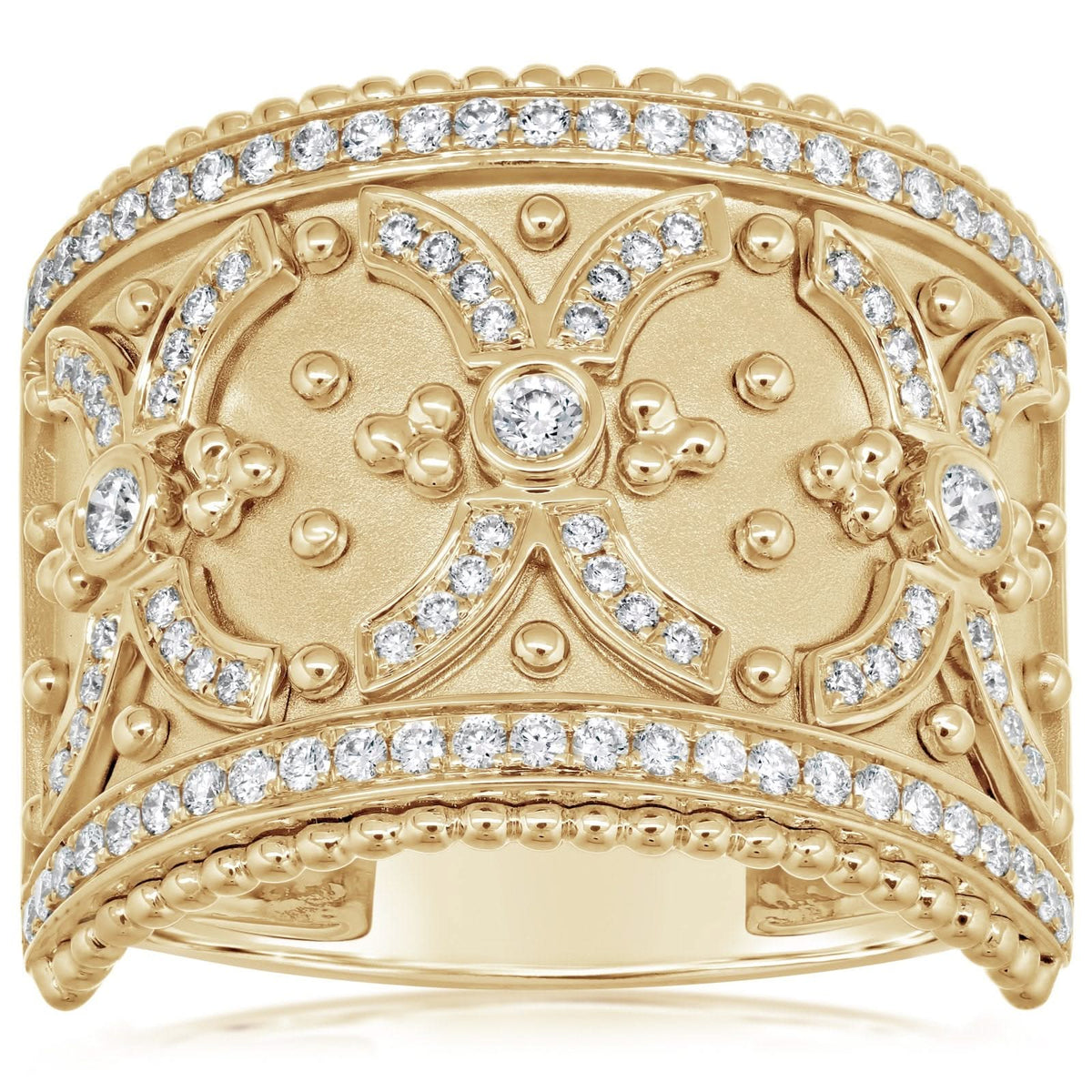 DOVES Wide Diamond Ring