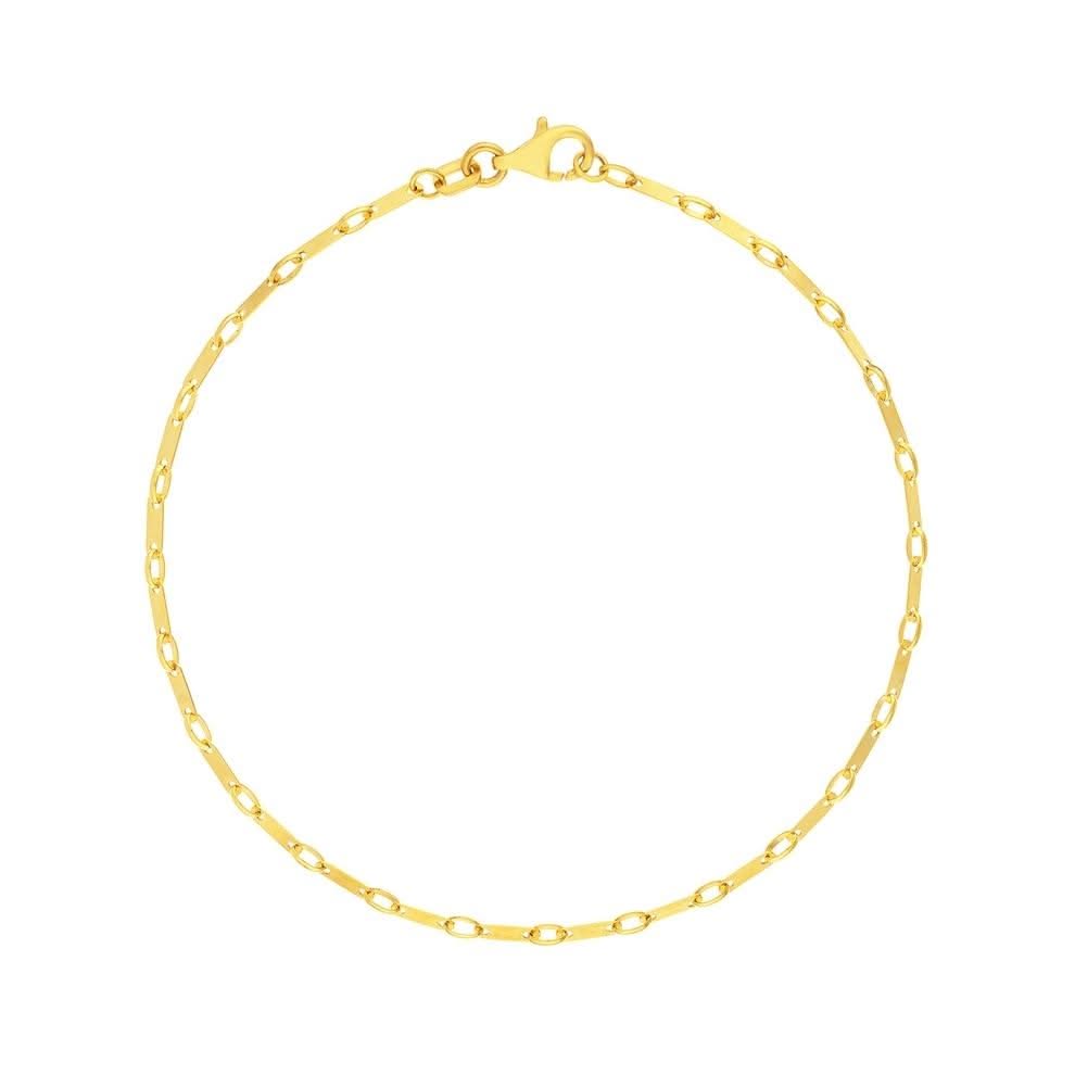 1.85mm Flat Link Chain Bracelet