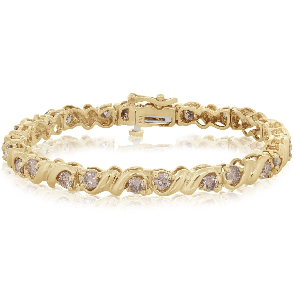 Estate Diamond Twist Bracelet
