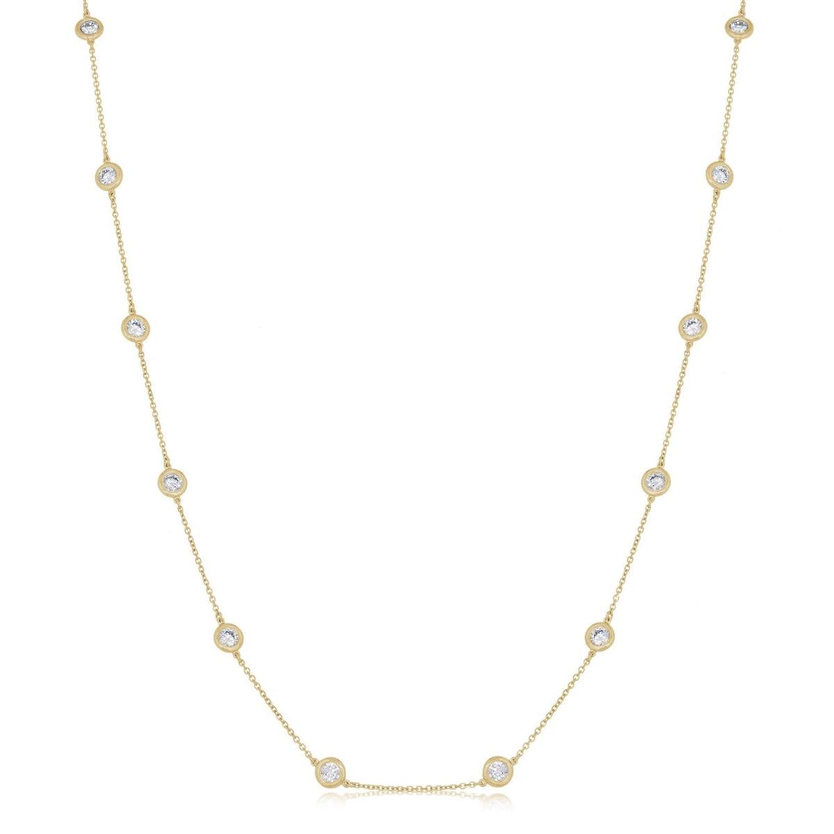 2 Carat Diamond By The Inch Necklace