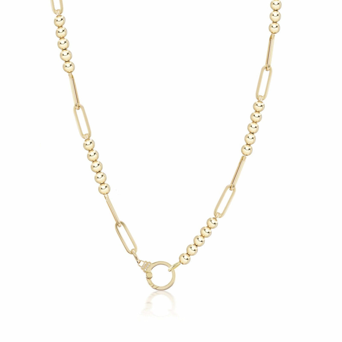 SORELLINA Beaded Paperclip Chain