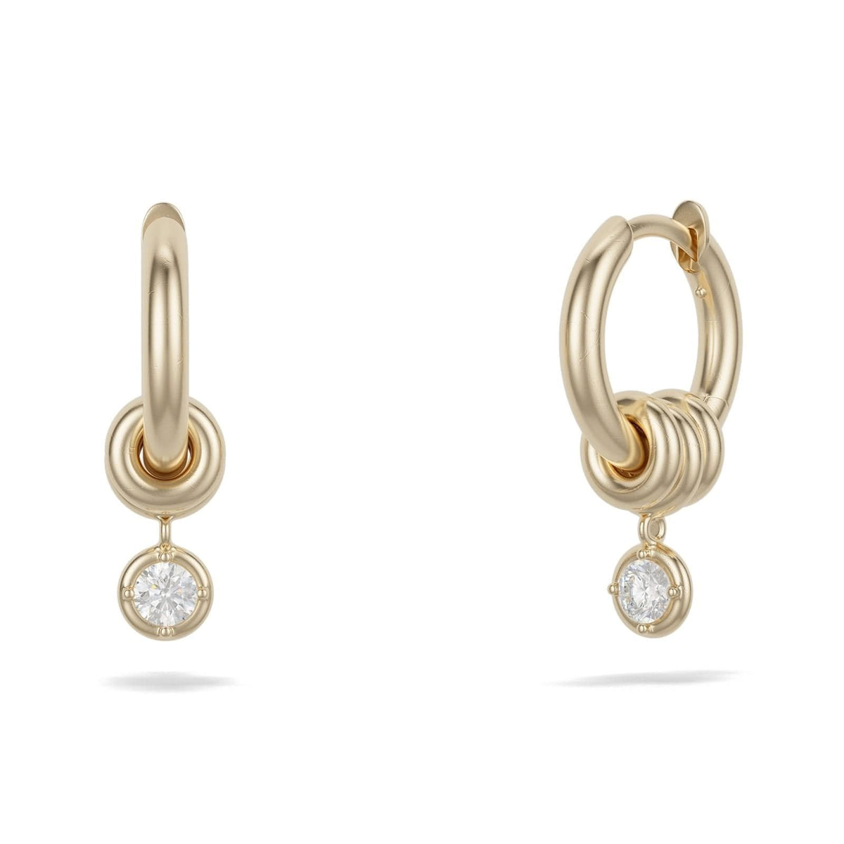 SPINELLI KILCOLLIN Zahra YG White Diamond Hoops