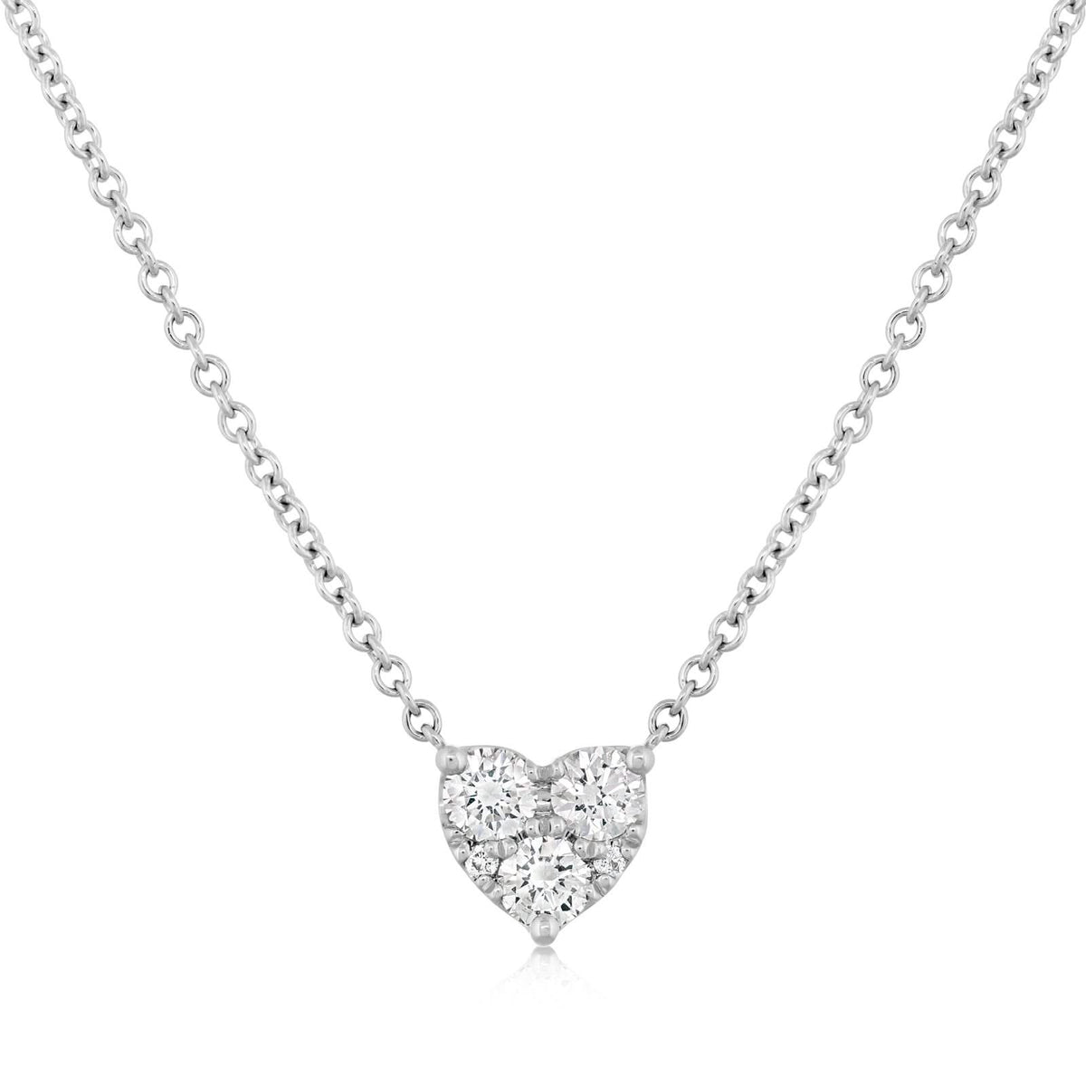 KWIAT Sunburst Diamond Heart Pendant