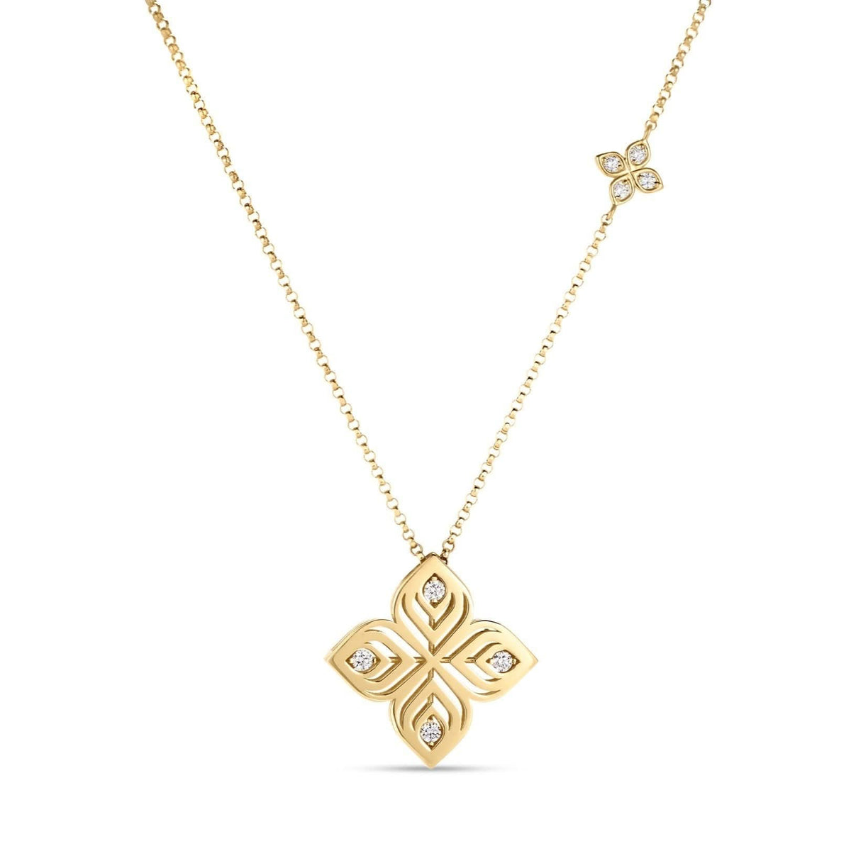 ROBERTO COIN Diamond Arabesque Pendant