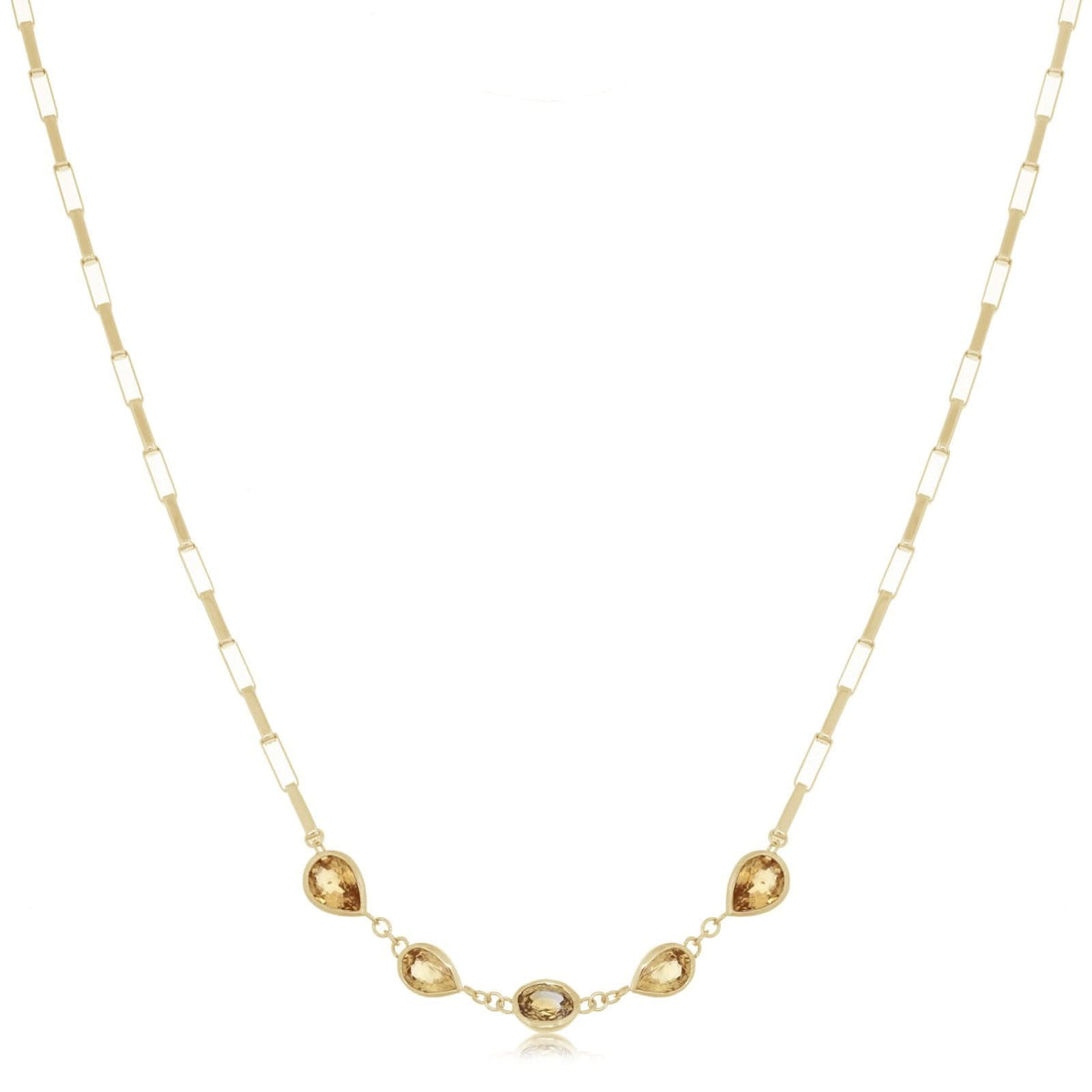 Yellow Sapphire Necklace
