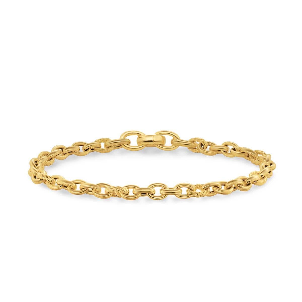 DY Mercer® Petite Chain Bracelet in 18K Yellow Gold, 4.5mm