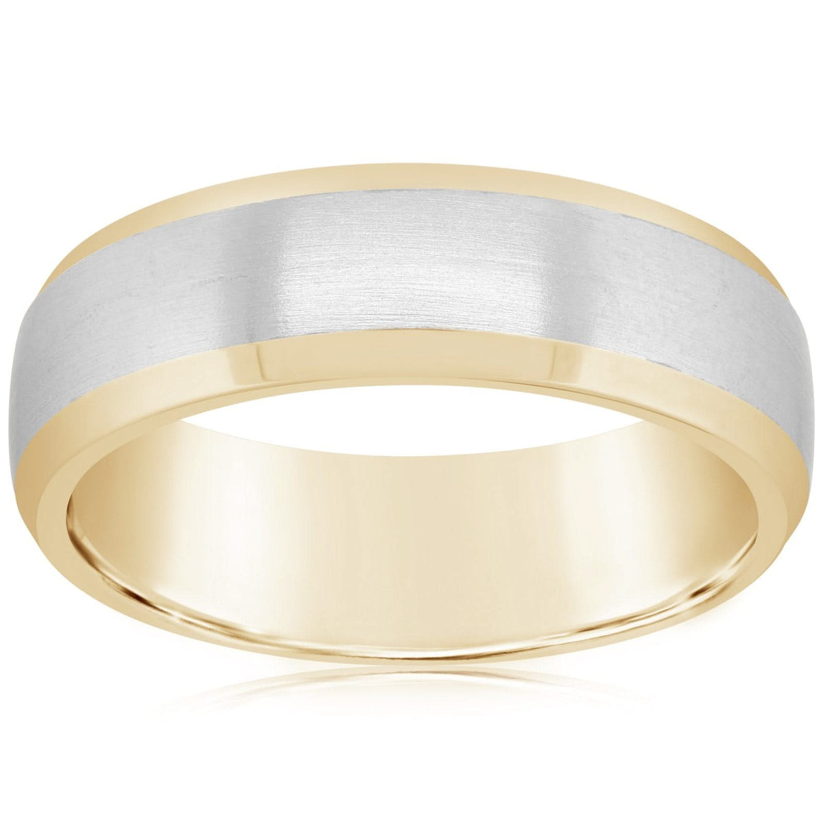 Two Tone Comfort Wedding Band