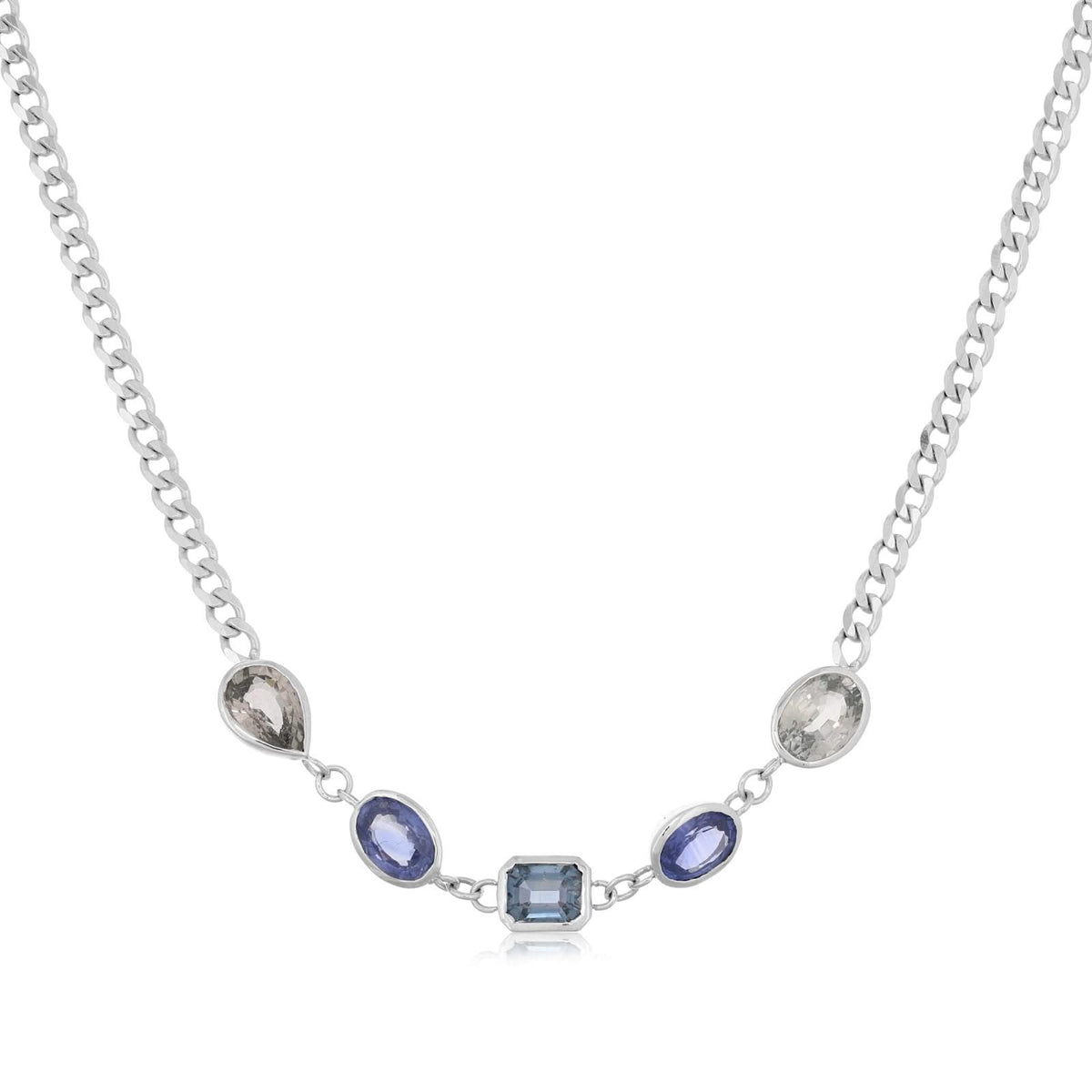 3.84 Carat Sapphire Necklace