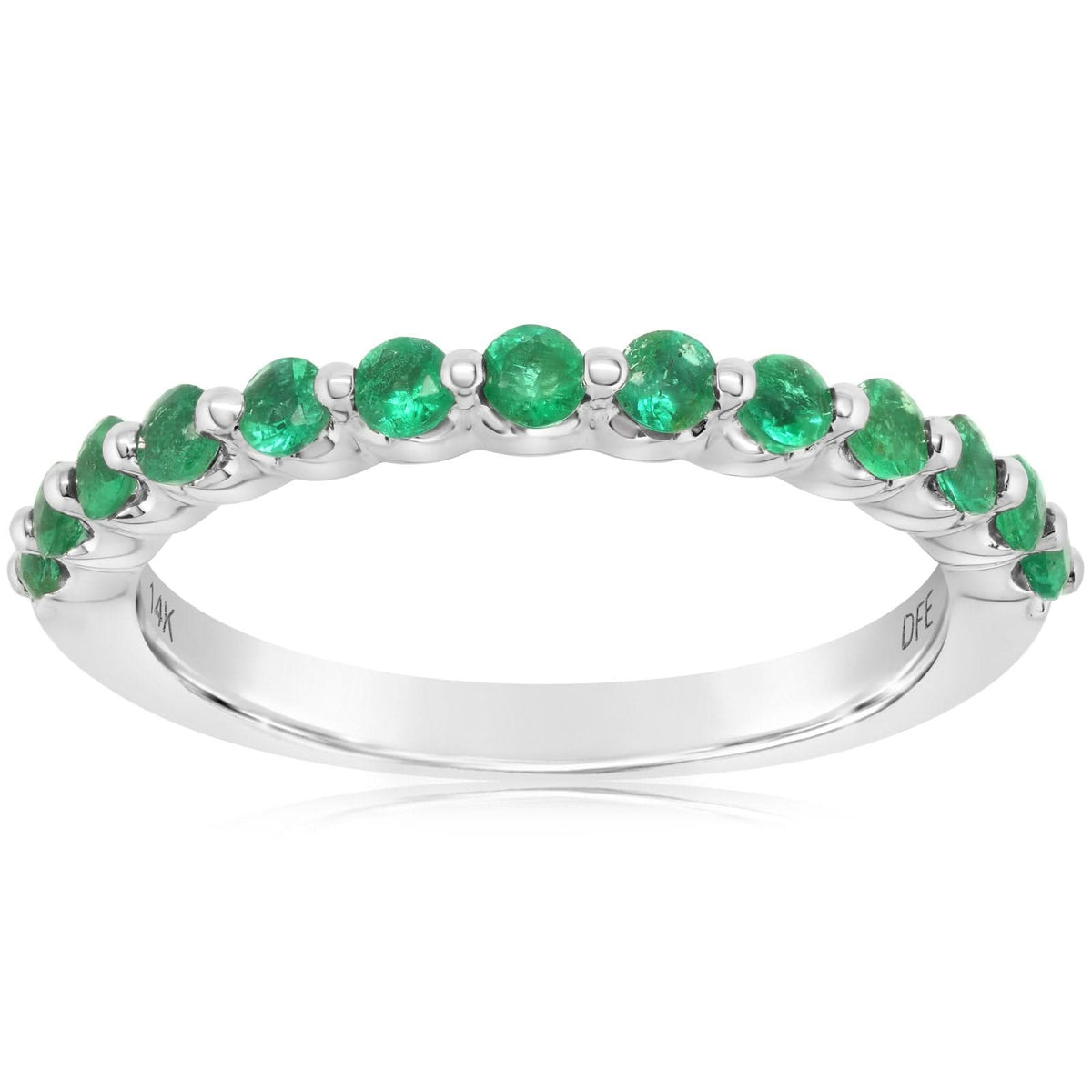 Emerald Shared Prong Band