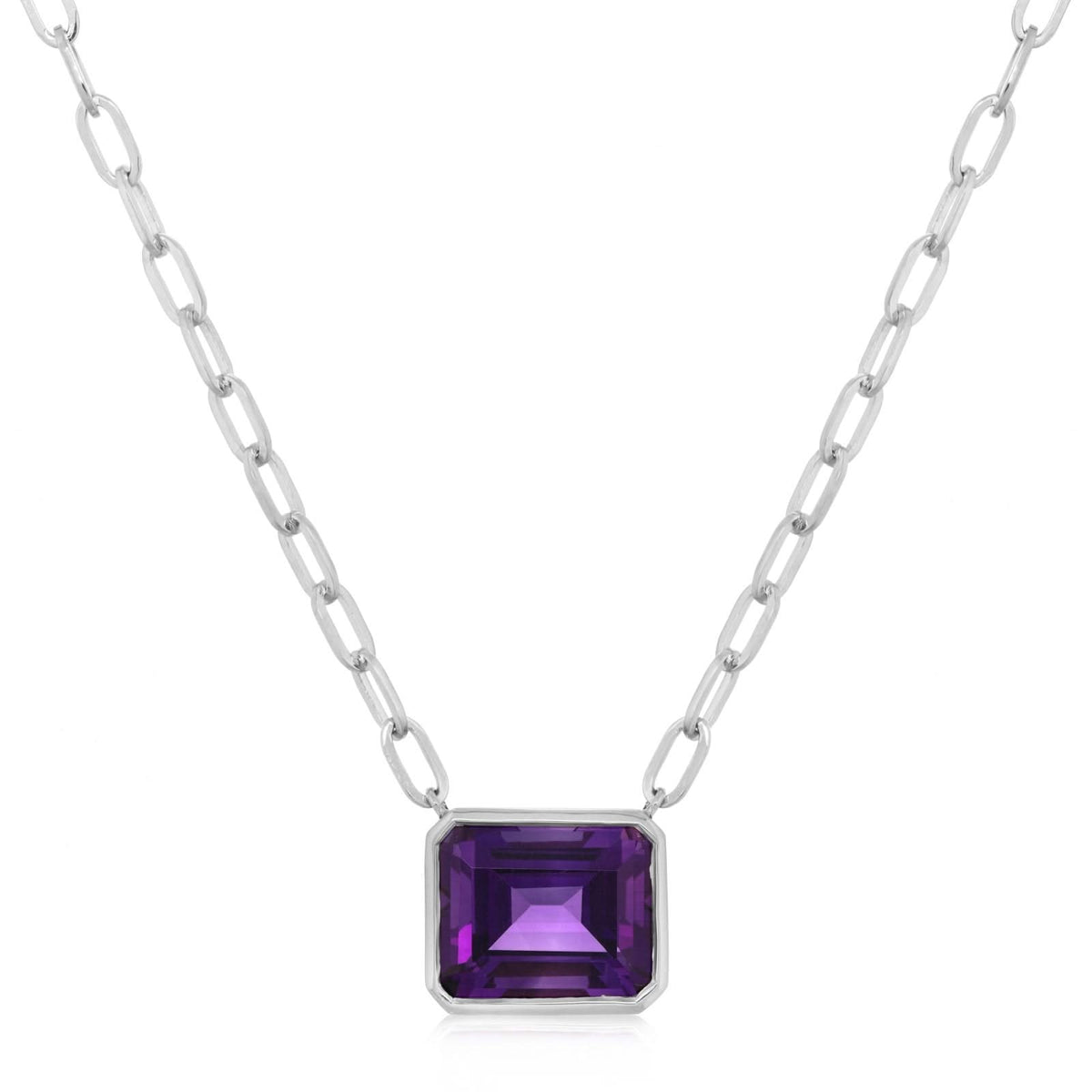 5.35 Carat Bezel Amethyst Pendant