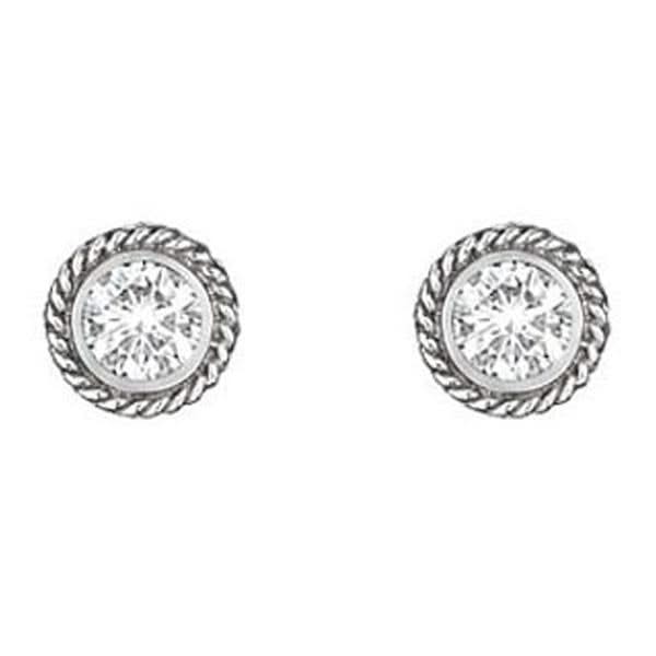 PENNY PREVILLE Round Engraved Studs