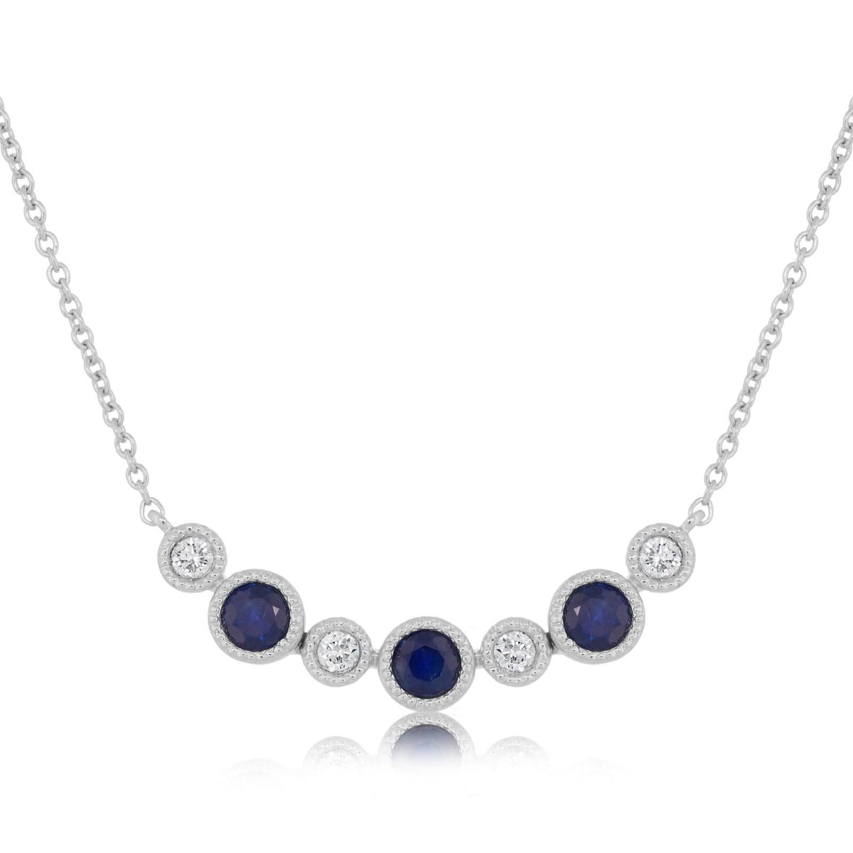Sapphire & Diamond Necklace