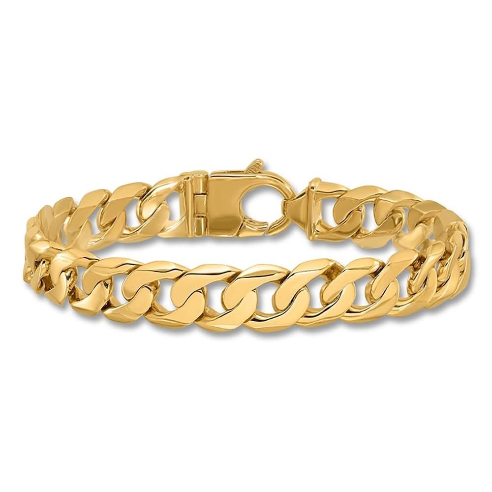 Gold 9.2MM Curb Link Bracelet