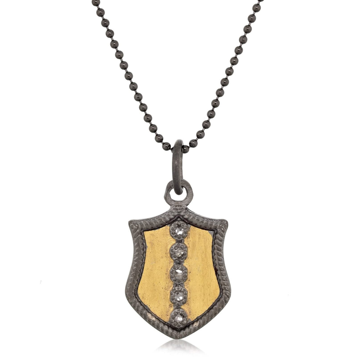 JILL DUZAN Shield Pendant Necklace